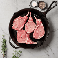 Tomahawk Pork Chop – Frenched Bone-In Rib Chop