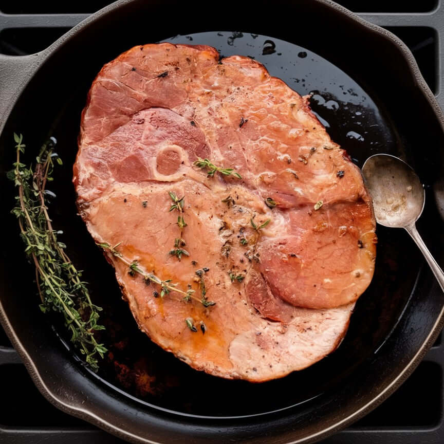 Smoked Ham Steak, Pasture Raised, Uncured