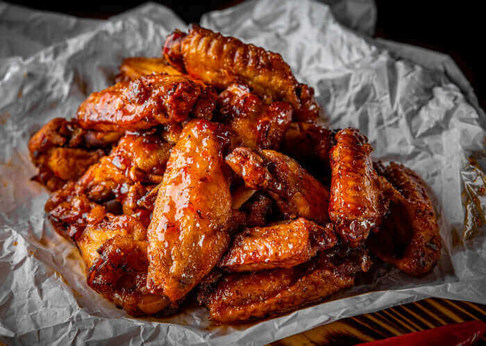 honey glazed pastured raised chicken wings