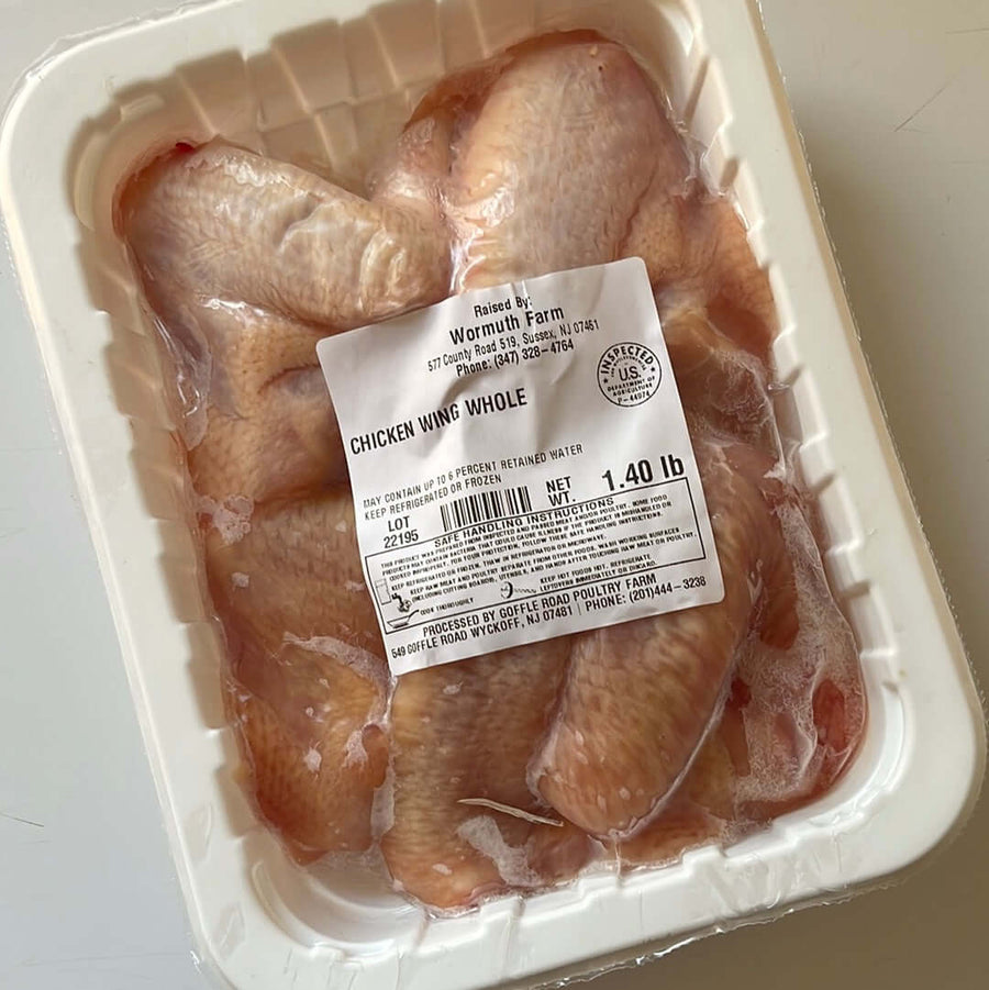 Chicken Wings, Whole, 10-12 per Pack, Pasture Raised